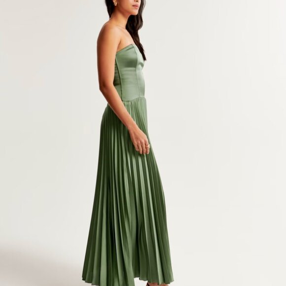 COPY - The A&F Giselle Strapless Drop-Waist Maxi Dress - Picture 4 of 6
